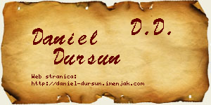 Daniel Dursun vizit kartica